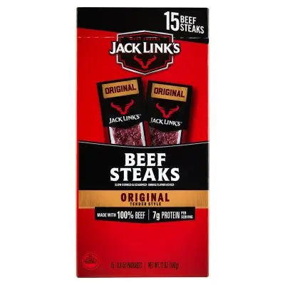 Jack Link's Original Tender Style Beef Steak, 15 pk.