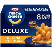 Kraft Deluxe Original Cheddar Macaroni and Cheese Dinner, 396 g, 8er-Pack