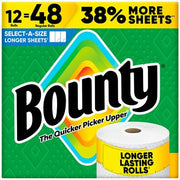 Bounty Select-A-Size 2-lagige Papierhandtücher, 12 Rollen, 165 Blatt/Rolle