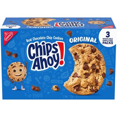 CHIPS AHOY! Chocolate Chip Cookies, Family Size, 18.2 oz., 3 pk.