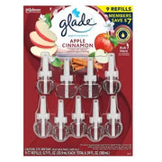 Glade PlugIns Scented Oil Refills, Apple Cinnamon, 9 refills