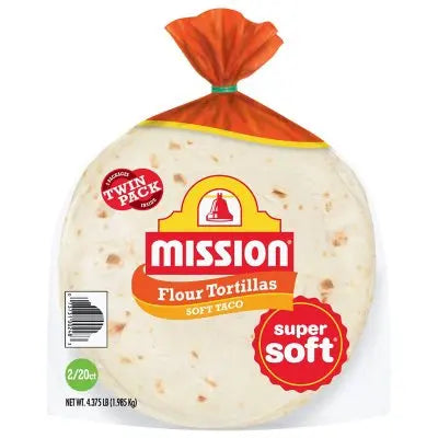 Mission Weiche Mehl-Taco-Tortillas, 40 Stück