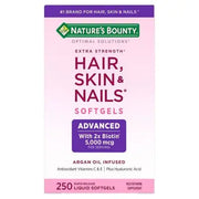 Nature's Bounty Optimal Solutions Advanced Haar-, Haut- & Nagel Softgels, 250 Stk.
