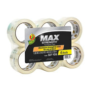 Duck(R) Max Strength Packaging Tape, 1.88" x 54.6 yd., 6 Pack