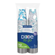 Dixie(R) To Go 12 oz. Paper Cup with Leak-Resistant Lid, 92 ct.