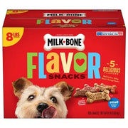 Milk-Bone Meat Flavored Snacks, Small Crunchy Dog Biscuits, 8 lbs.