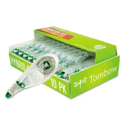 TombowÂ® MONO Hybrid Style Correction Tape, 1/6" x 394", Non-Refillable, 10pk.