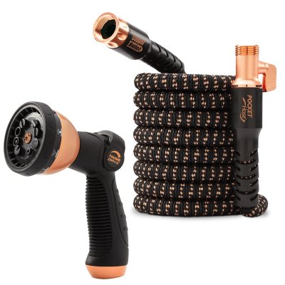 خرطوم حديقة قابل للتمدد Pocket Hose Copper Bullet بطول 50 قدمًا