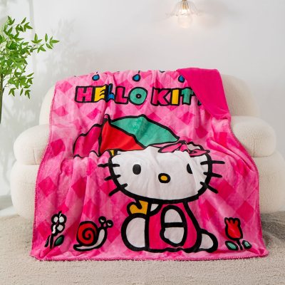 Hello Kitty "Rainy Day Kitty" 50" x 60" Cloud Faux Fur Throw