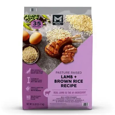 Member's Mark Pasture Raised Lamb and Brown Rice Recipe, Dry Dog Food, 35 lbs.