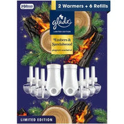 Glade PlugIns Duftöl, Embers & Sandalwood, 2 Basisgeräte + 6 Nachfüllungen