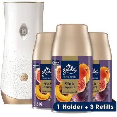 Glade Automatic Spray Air Freshener, Fig & Apricot, 1 Device + 3 refills