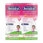 Childrenâ€™s Benadryl Allergy Liquid, Bubblegum, 8 fl. oz., 2 pk.