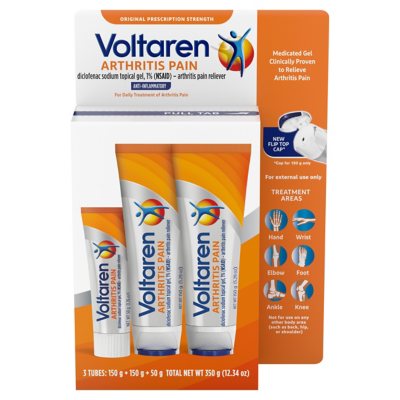 Voltaren Topical Arthritis Pain Relief Gel, 5.3 oz. 2 pk., + 1.7 oz.