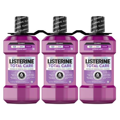 Listerine Total Care Fresh Mint Mouthwash, 33.8 fl. oz., 3 pk.