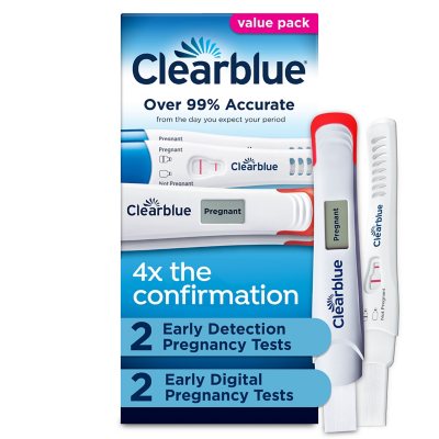 Clearblue Early Combo Pack Pregnancy Tests, 4 ct.
