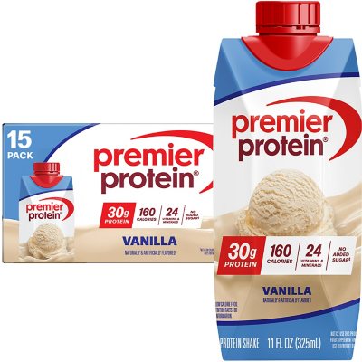 Premier Protein 30g High Protein Shake, Vanilla, 11 fl. oz., 15 pk.