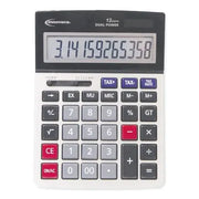 Innovera - 15975 Large Digit Commercial Calculator, 12 Digit LCD, Dual Power - Silver