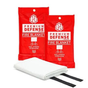 Premium Defense 40" x 40" Emergency Fiberglass Fire Blanket, 2 pk.