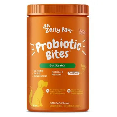 Zesty Paws Probiotic Bites, Pumpkin, 160 ct.