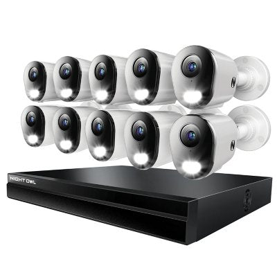 Night Owl 4K PoE Cameras with 4TB NVR Security System, 10pk.