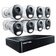 نظام كاميرات المراقبة Night Owl بدقة 12 ميجابكسل مع جهاز تسجيل الفيديو الشبكي (NVR) بسعة 2 تيرابايت، 8 قطع.