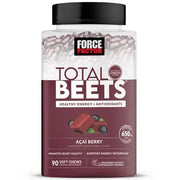 Force Factor Total Beets Soft Chews, AÃ§ai Berry, 90 ct.