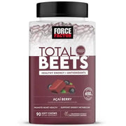 Force Factor Total Beets Soft Chews, Açaí-Beere, 90 Stk.