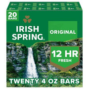 Irish Spring Bar Soap, Original Clean, 4 oz., 20 ct.
