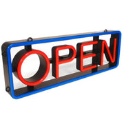 Mystiglo LED Swivel OPEN Sign, 60Hz, Hang Horizontal or Vertical