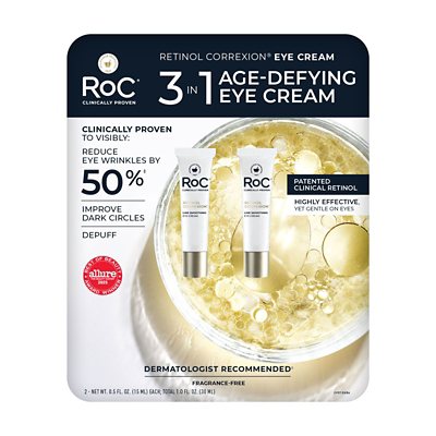 RoC Retinol Correxion Line Smoothing Eye Cream, 0.5 fl. oz., 2 pk.