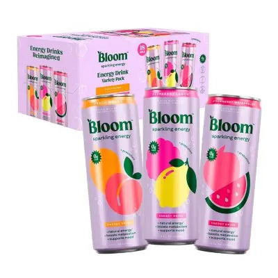 Bloom Sparkling Energy 355 ml, 18er-Pack