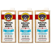 Brutus Bone Broth, Beef Bone Broth Adult Dog Meal Topper, 32 oz., 3 pk.