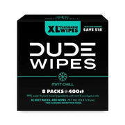 DUDE XL Flushable Wipes, Mint Chill, 8 ct., 400 wipes
