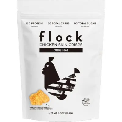 Flock Original Hähnchenhaut-Chips, 184 g.