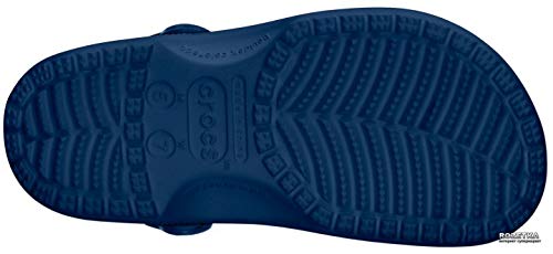 Crocs Unisex-Adult Classic Clogs, Navy, 12 Women/10 Men