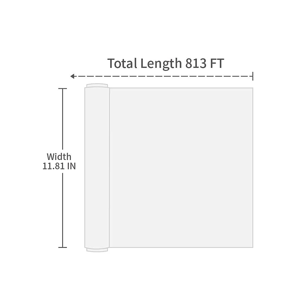 Plastic Food Wrap- 800 SQ. FT. BPA-Free, Includes Optional Slide Cutter, Extra Cling And No Mess, Clear