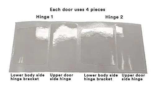 Rock Stopperz Door Hinge Protection Kit - Compatible with Jeep Wrangler JL/JLU/Gladiator - 2 or 4 Door (2019 - Current. Coverage for 5 Doors Total)