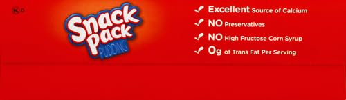 Snack Pack Chocolate and Vanilla Pudding Cups Family Pack, Lunchbox Snack, 12 Count (Pack of 1)