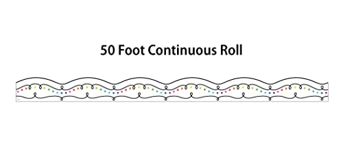 Teacher Created Resources Squiggles and Colorful Dots Die-Cut Rolled Border Trim (TCR8915)