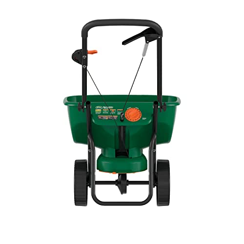 Scotts Turf Builder EdgeGuard DLX Broadcast Spreader for Seed, Fertilizer, Salt, Ice Melt, Holds up to 15,000 sq.ft. Product
