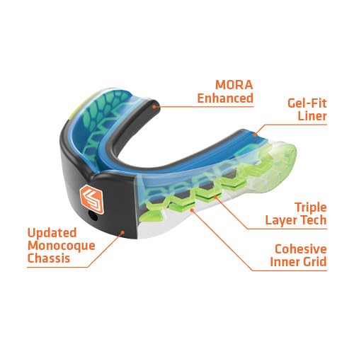 Shock Doctor Mouth Guard, Gel Max Power Mouthguard, Flavored Mouth Guards for Sports, Football, Lacrosse, Hockey, Basketball, Kool Aid Mouth Guard Youth & Adult