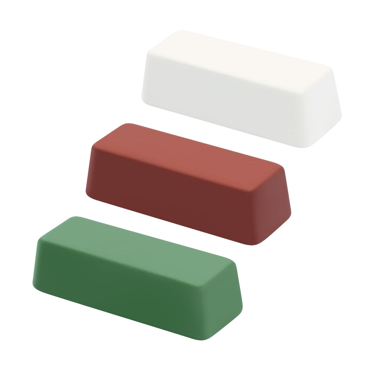 SCOTTCHEN Buffing Polishing Cutting Compounds 4 Oz. Kit - Green Fine/White Medium/Red Coarse - 3 Pack