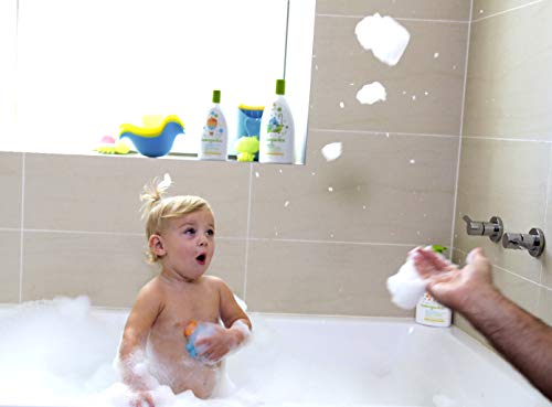 Babyganics Baby Shampoo + Body Wash Pump Bottle, Fragrance Free, 16oz, 3 Pack