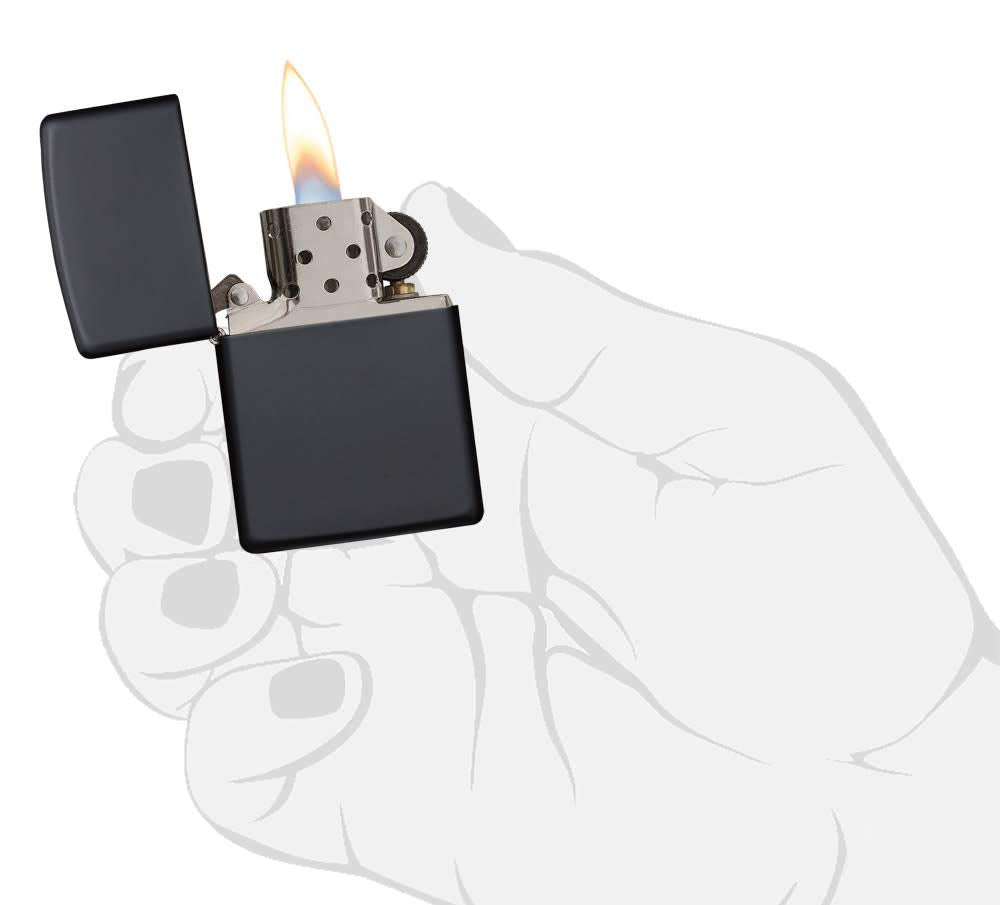 Zippo 218 Classic Black Matte Pocket Lighter
