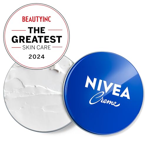 NIVEA Creme Body, Face and Hand Moisturizing Cream for All Skin Types, Rich Body Moisturizer with Provitamin B5, 13.5 Oz Tin