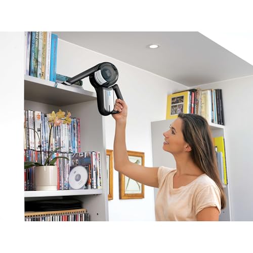 BLACK+DECKER dustbuster PIVOT VAC Handheld Vacuum Cordless, Hand Vacuum for Dorm, Car and Home, Portable with Crevice Tool and Pivot Nozzle (BDH2000PL)