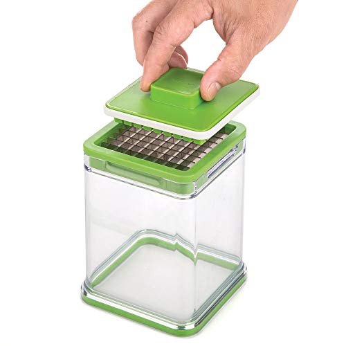PrepWorks Tower Fry Cutter – Heavy-Duty Potato Cutter for Perfect Fries, Easy-to-Use, Stainless Steel Blades, BPA-Free