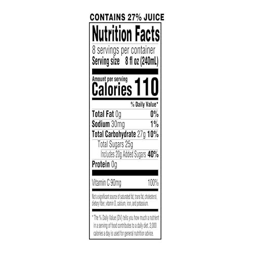 Amazon Grocery, Cranberry Juice Cocktail, 64 Fl Oz (Previously Happy Belly, Packaging May Vary)