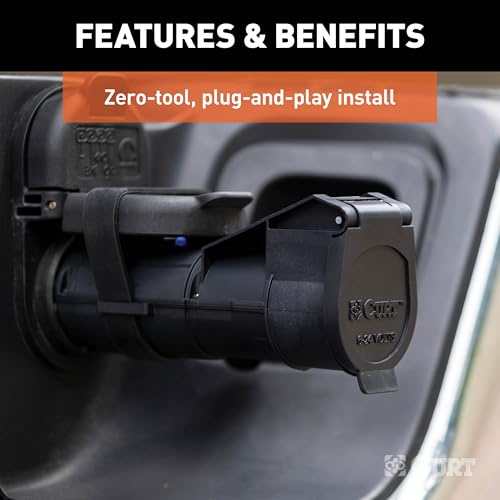 CURT 51180 Echo Mobile Electric Trailer Brake Controller with Bluetooth® Enabled Smartphone Connection, Proportional